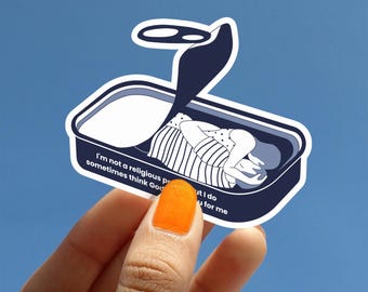 Normal People Sally Rooney Quote | Cute Bookish Stickers for Kindle Insert | Booktok Stickers I Marianne Connell | Canned sardines