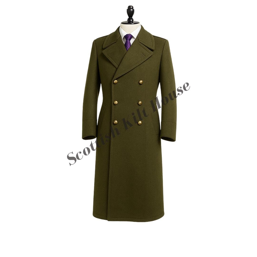 ジャケット・アウター 50s British Military Greatcoat VTG Rare Vintage bespoke 1950's army greatcoat size 40 42 long