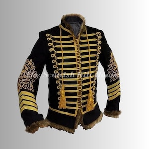 Jimi Hendrix Hussar Jacket: Handmade Napoleonic Military Uniform