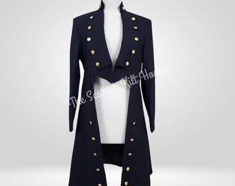 Custom Regency Tailcoat: Handmade Victorian Jacket, 18th Century Costume