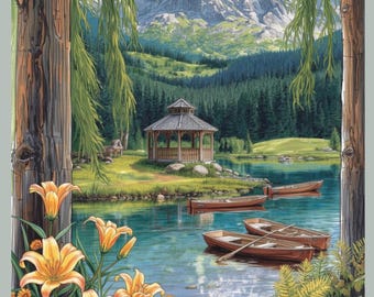 Rocky Mountains Hideaway Colouring Book for Adults | Peaceful Nature Scenes | Relaxing and Calm Landscape Colouring