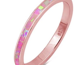 3mm Stackable ring sterling silver 925 Band with many different colors size 4-13.