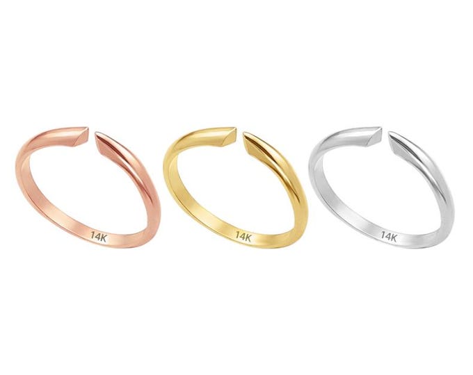 14K Gold Light Weight or Heavy Weight  Half Round Comfort Fit Shank sold 1 piece ring.