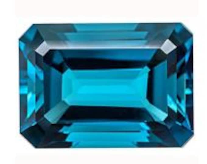 Natural Loose Emerald Cut  LONDON Blue Topaz Shape Natural Loose Gemstones variation