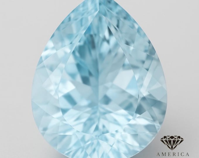 Natural Loose Aquamarine Pear Shape Natural Loose Gemstones variation