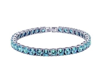 4.50MM Round Cubic Zirconia Bracelet 7.25" Tennis Bracelet 14.50 Carat, wedding, bridal, birthday, gift.