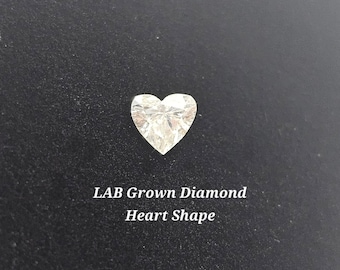 LAB Grown Diamond Loose Gemstone Lab Grown Diamond Heart Shape Natural Loose Gemstones variation
