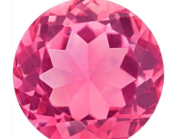 Calibrated Round AA Grade Pink Natural Tourmaline variation size available.