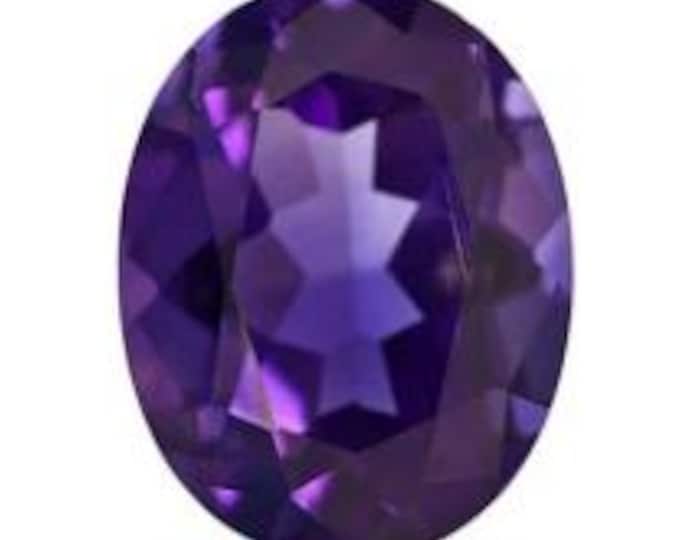 Natural Loose Amethyst  Oval Shape Natural Loose Gemstones variation