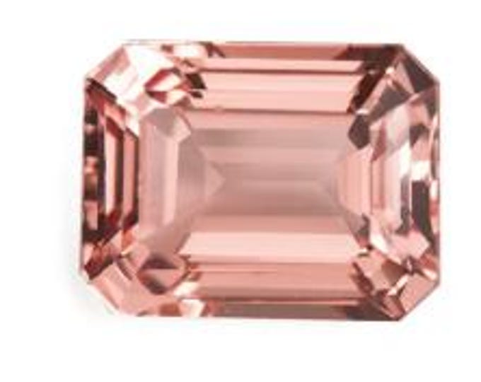 Natural Loose Emerald Cut Natural Morganite Gemstones variation