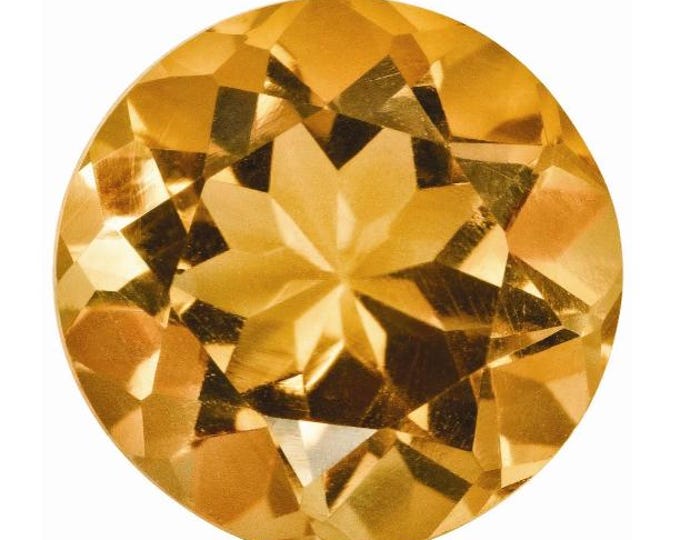 Natural Loose Citrine Round Shape Natural Loose Gemstones variation