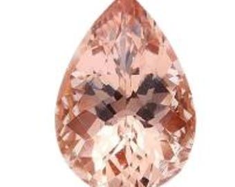 Natural Loose Pear Shape Natural Morganite Gemstones variation