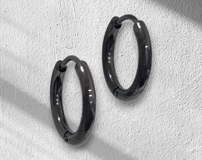 Fashion Tube Earring Hoop Stainless Steel sold in 1 pair earrings Huggies hoop.