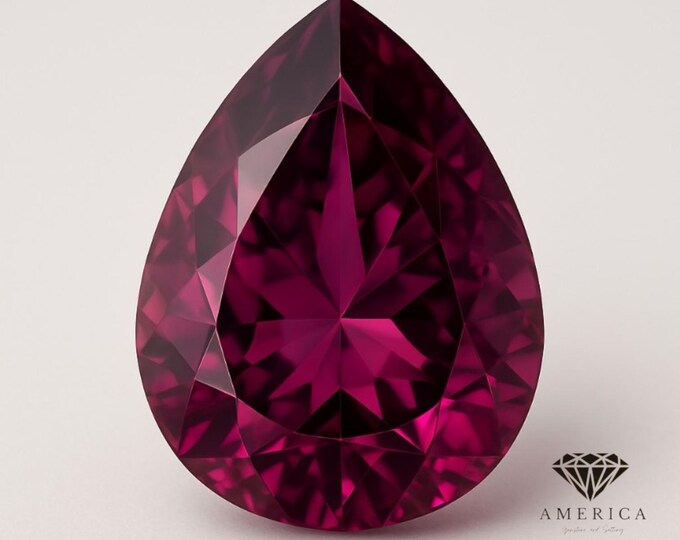 Natural Loose Rhodolite Pear Shape Natural Loose Gemstones variation