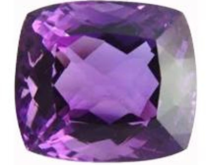 Natural Loose Amethyst  Square Cushion Cut Shape Natural Loose Gemstones variation