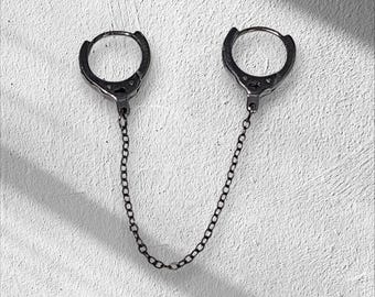 Fashion Handcuff Earring Dangle 316 Stainless Steel sold in 1 Piece earrings Huggies hoop.