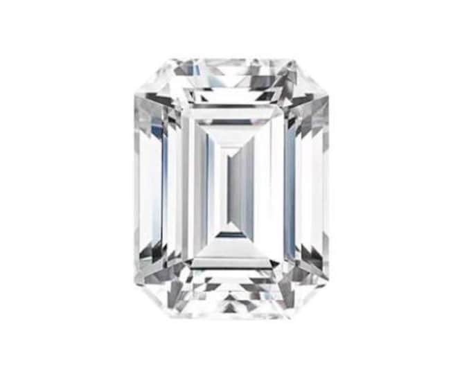 Emerald Clear Moissanite Loose Gemstones Pass Diamond Tester Amazing Quality variation 2mm - 8mm