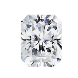 Radiant Clear Moissanite Loose Gemstones Pass Diamond Tester Amazing Quality variation 2mm - 8mm