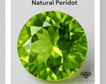 Natural Loose Peridot Round Shape Natural Loose Gemstones variation