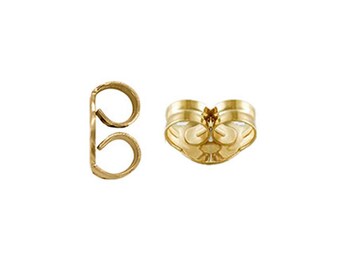 14K 18K Real Gold Butterfly Friction Nut  sold 1 piece