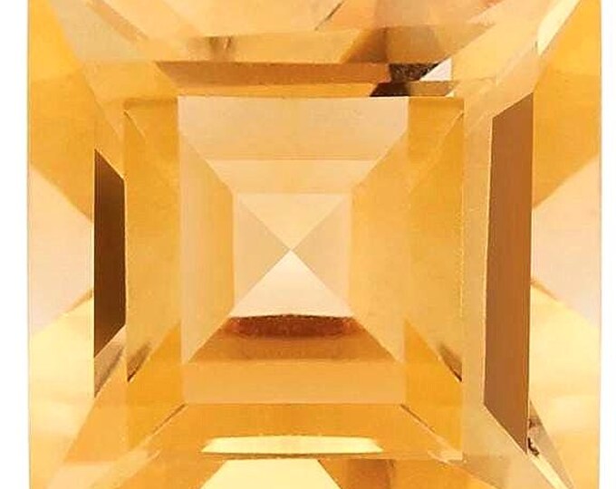 Natural Loose Citrine Princess Cut Shape Natural Loose Gemstones variation