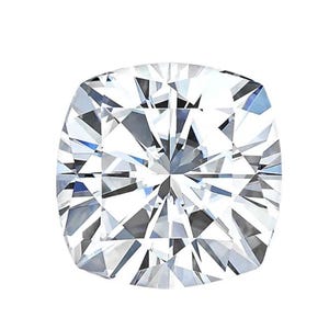 Cushion Clear Moissanite Loose Gemstones Pass Diamond Tester Amazing Quality variation 2mm - 8mm