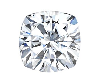 Cushion Clear Moissanite Loose Gemstones Pass Diamond Tester Amazing Quality variation 2mm - 8mm