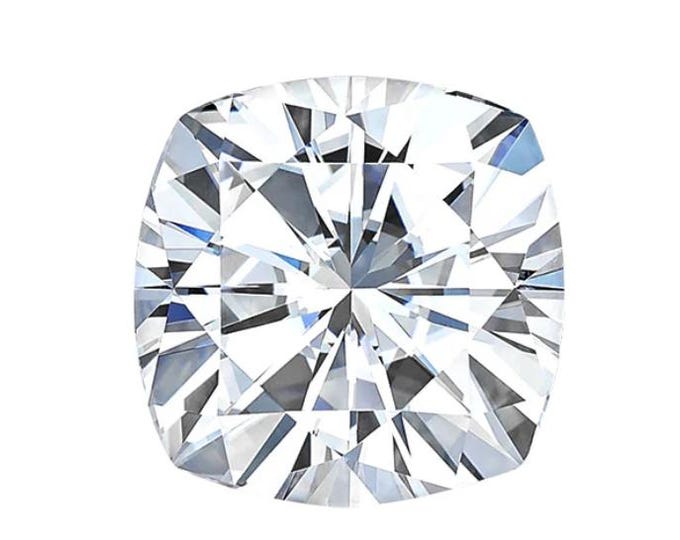 Cushion Clear Moissanite Loose Gemstones Pass Diamond Tester Amazing Quality variation 2mm - 8mm