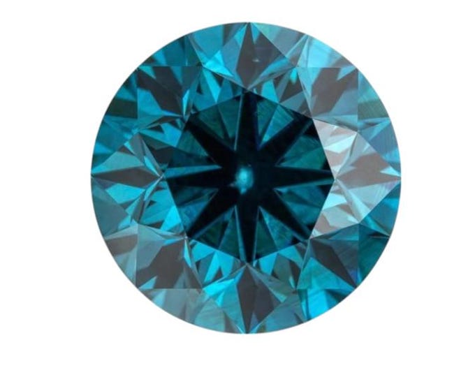 Natural Loose REAL Blue Diamond Round Shape Natural Loose Gemstones variation