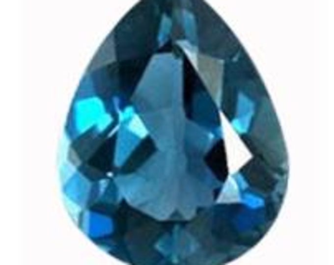 Natural Loose Pear Shape LONDON Blue Topaz Shape Natural Loose Gemstones variation