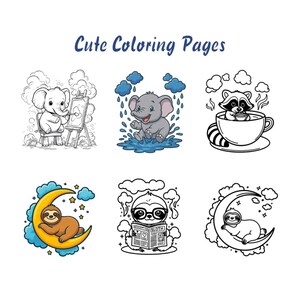 Mindful Cozy Coloring Pages – Stress Relief Art Therapy for Adults and ...