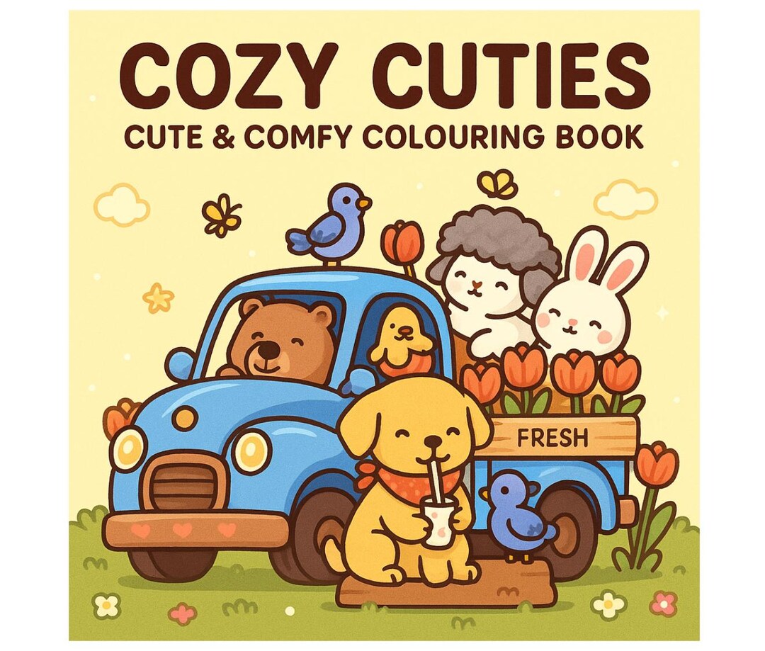 Kawaii Cozy Colouring Book – 100 Cute and Comfy Digital Pages ...