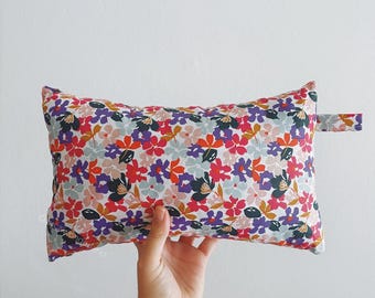 Water repellent Beach Pillow, handmade eco friendly zero fabric waste pillow for vacation pillow for beach cushion poolside pillow summer