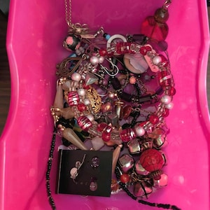 Mystery box of HANDMADE jewelry! All kinds from earrings chokers necklaces rings bracelets for all women&#39;s teen&#39;s kid&#39;s 4 pieces