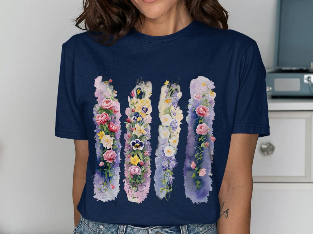 Floral T-shirts, Watercolor Flowers, Peony T-shirts, Unique Flower ...