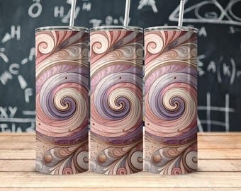 Sublimatieontwerp beker met wervelpatroon: 20 oz png-download (commercieel gebruik, inclusief 6 GRATIS ontwerpen)