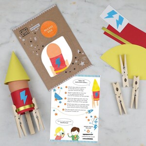 Kit de huevo cohete DIY: manualidad ecológica de Pascua y diversión STEM
