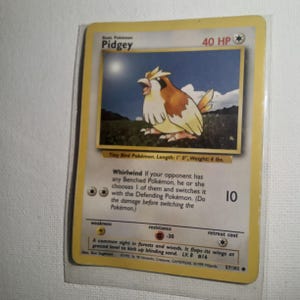 Pidgey (57/102) Carta Pokémon antigua: – Colección básica 1999 - Casi nueva