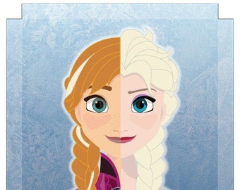 アナと雪の女王の姉妹、エルサとアナのプリント 18x24 キャンバスラップ