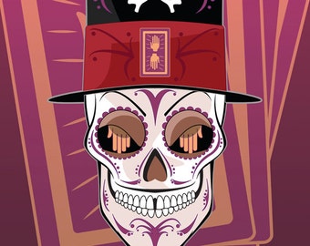 Dr. Facilier Disney Villain Sugar Skull Print 11x14 print