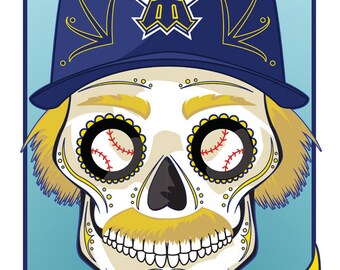 Printable Seahawks Sugar Skull