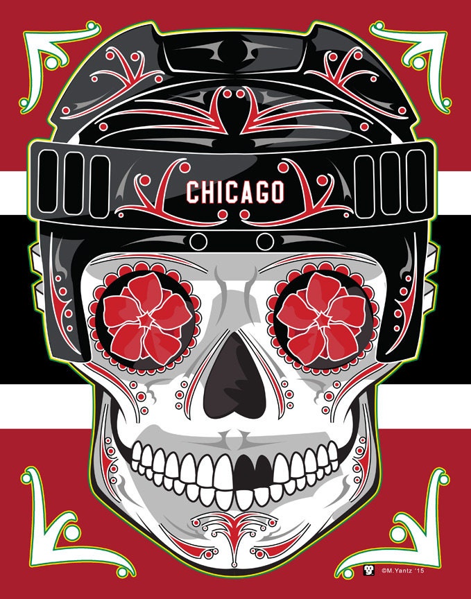 Blackhawks Skull 