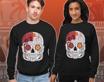 Bedlam Oklahoma Football (OU / OSU) Sugar Skull Sweatshirt