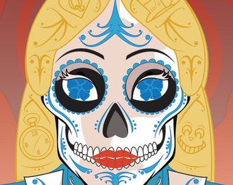 Alice Sugar Skull Print 11x14 print