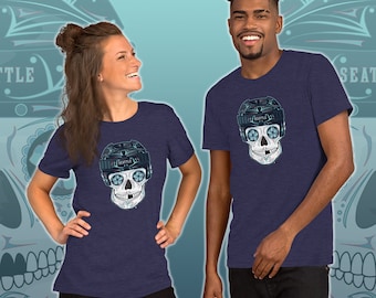 Seattle Kraken Hockey Sugar Skull Shirt
