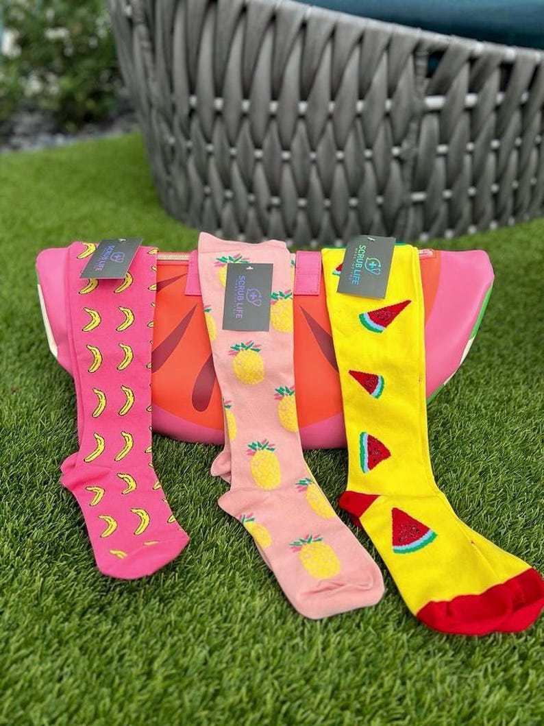 Compression Socks Unisex, Nurse Medical Running, Surgical socks, nurse compression socks, beautiful compression socks, stocking cycling image 1
