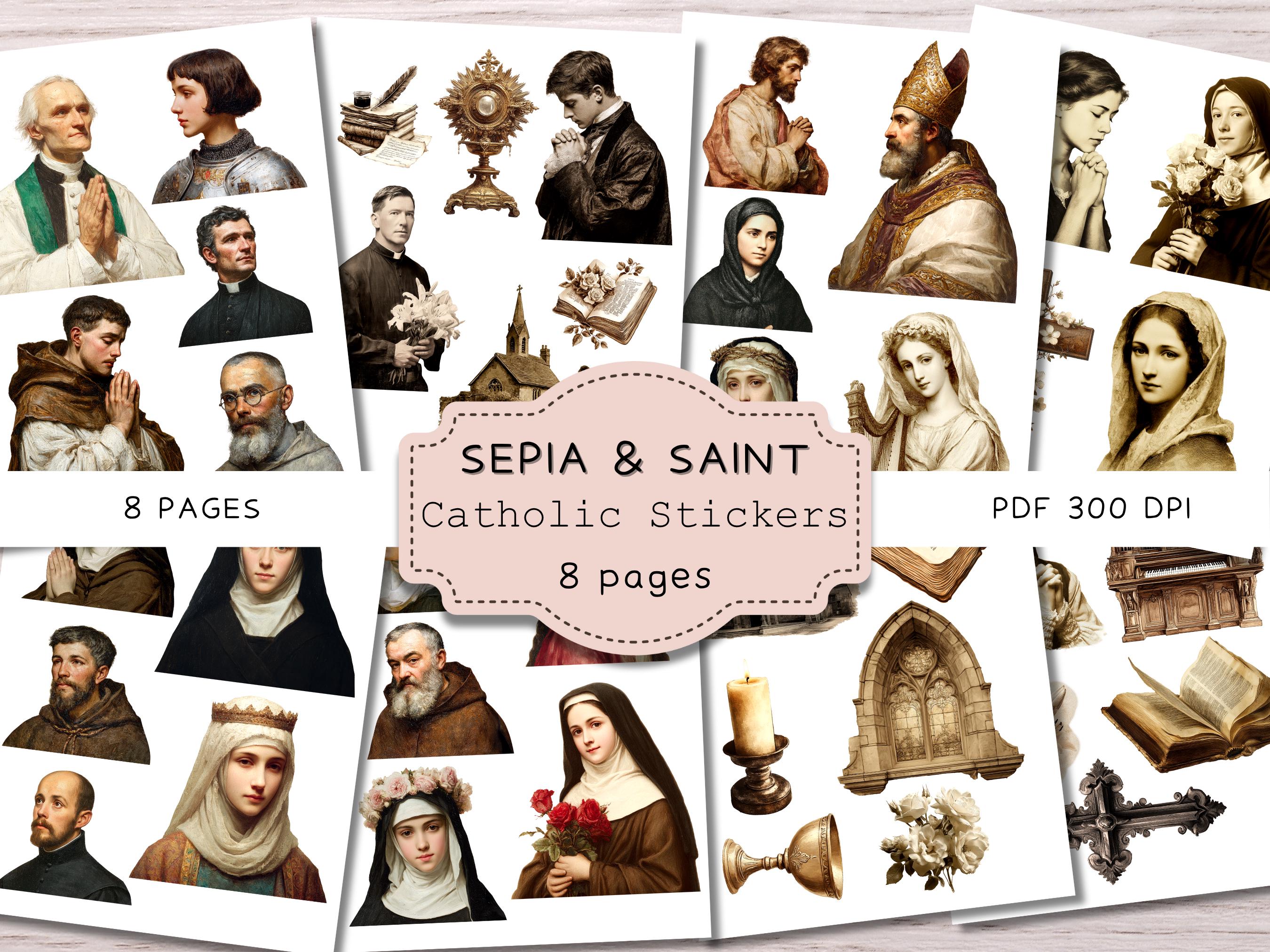 Jesus Sticker Sheet- Printable Download. Christian Stickers