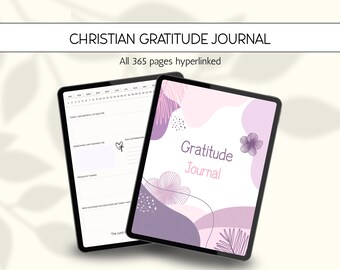 Daily Christian Gratitude Journal, Floral Catholic Thanksgiving Planner, Religious Monthly Praise Calendar, Digital Scripture Notebook