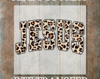 Making Lemonade DTF Transfer, Ready to Press Christian Leopard Design