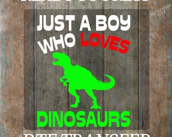 Dinosaur Kids DTF Transfer – Ready to Press Iron-On Design